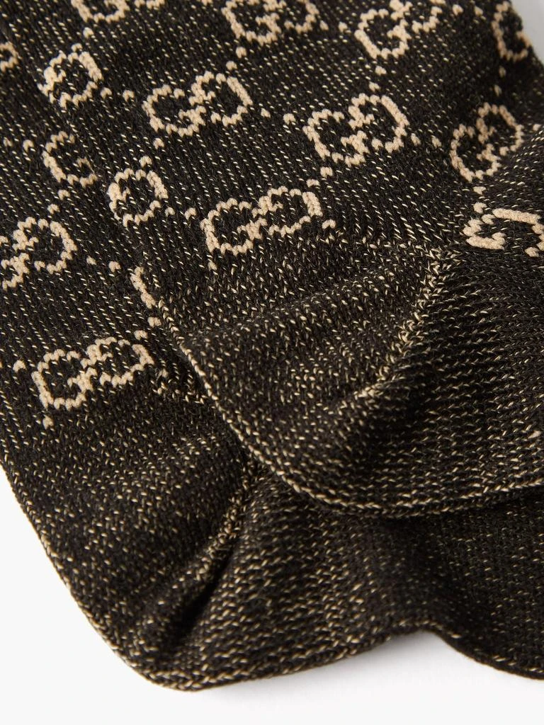 商品Gucci|GG-intarsia Web-striped cotton-blend socks,价格¥1634,第3张图片详细描述