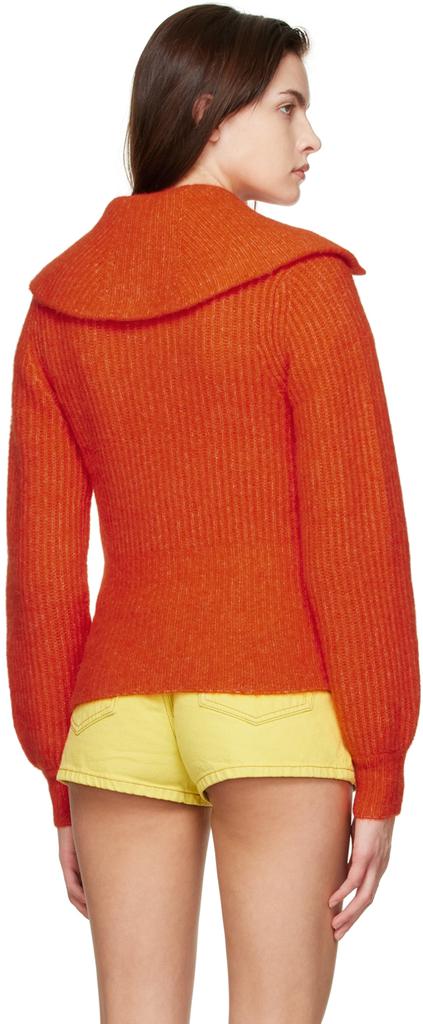 Orange Alpaca & Merino Wool Jacket商品第3张图片规格展示