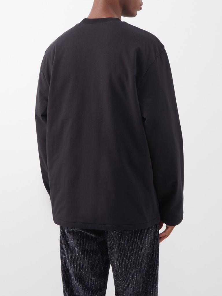 Bricciola cotton-jersey long-sleeved T-shirt商品第5张图片规格展示