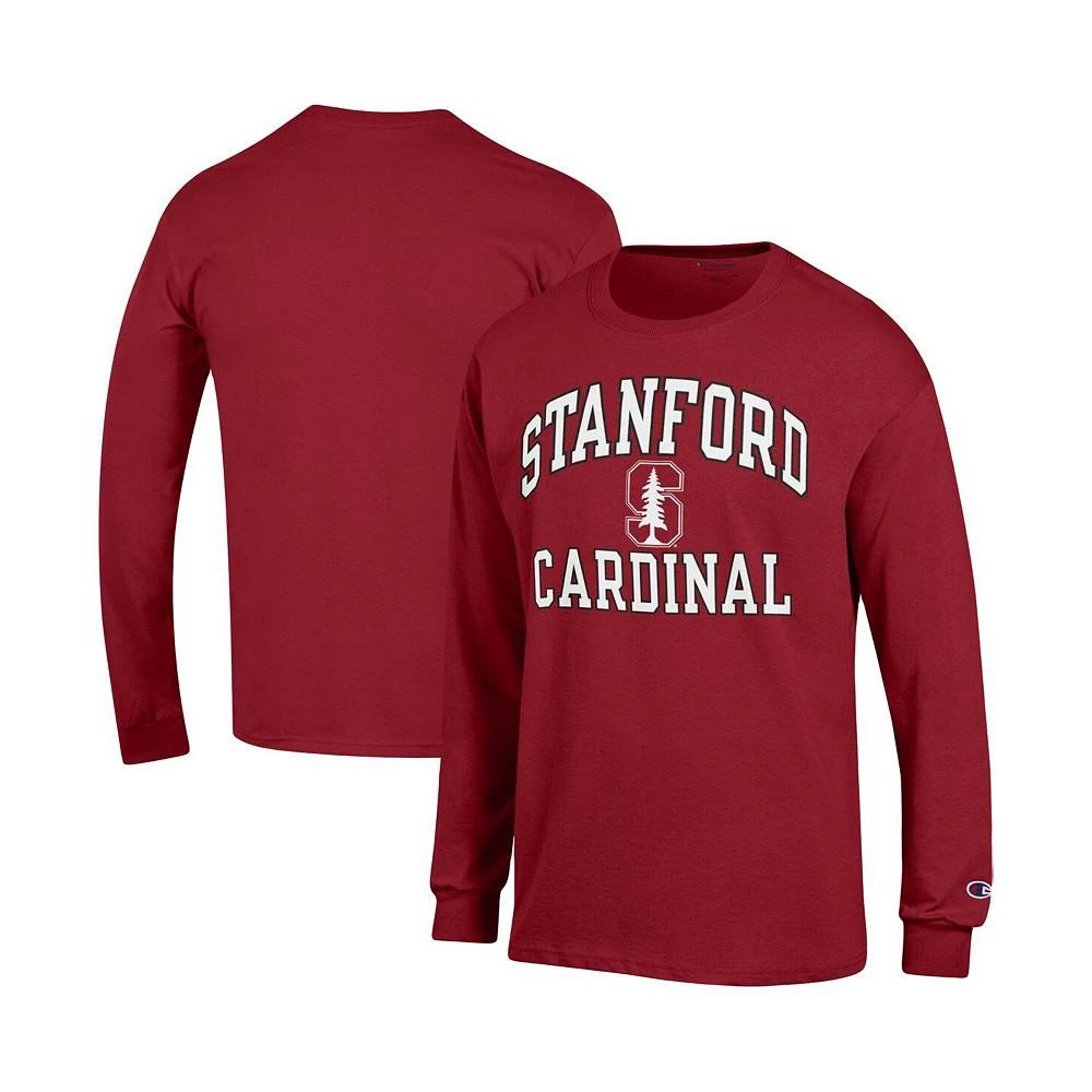 商品CHAMPION|Men's Cardinal Stanford Cardinal High Motor Long Sleeve T-shirt,价格¥236,第1张图片