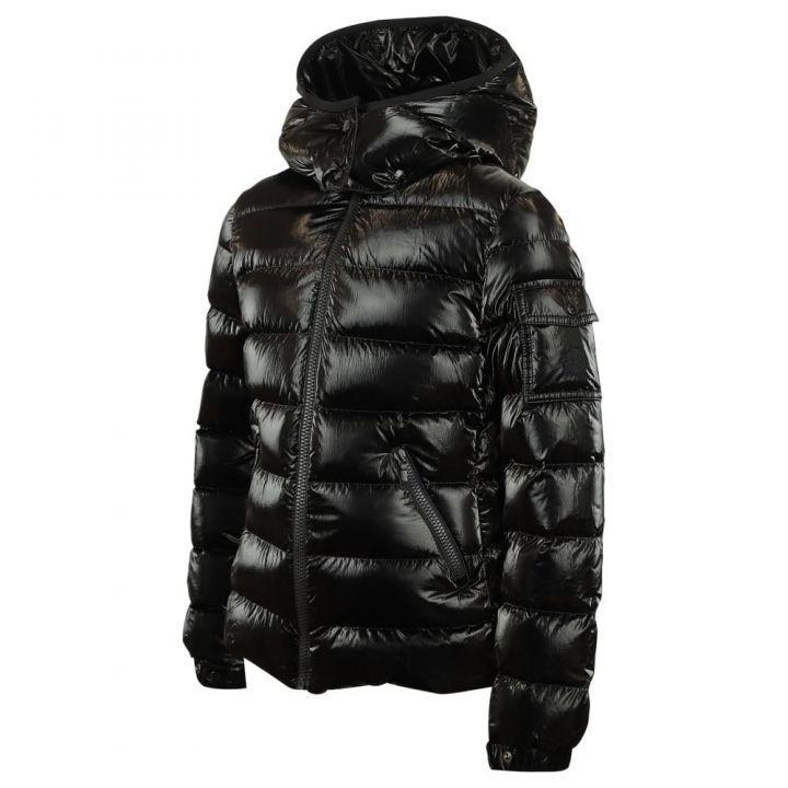 商品Moncler|Black Shiny Bady Hooded Down Jacket,价格¥5568-¥6401,第6张图片详细描述