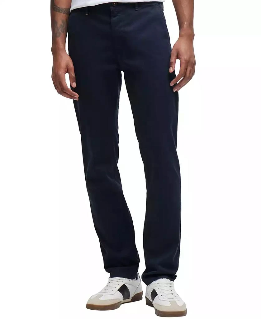 商品Hugo Boss|Men's Stretch-Cotton Satin Slim-Fit Chinos,价格¥670,第1张图片
