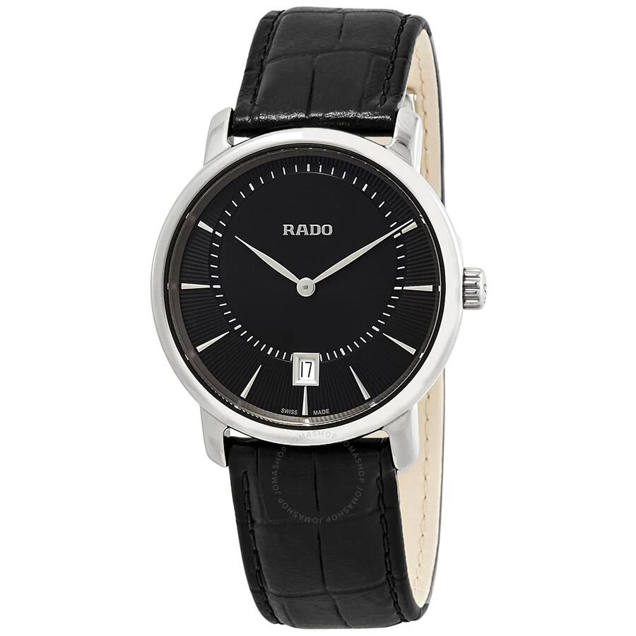 商品Rado|DiaMaster Quartz Black Dial Ceramic Men's Watch R14135156,价格¥7742,第1张图片