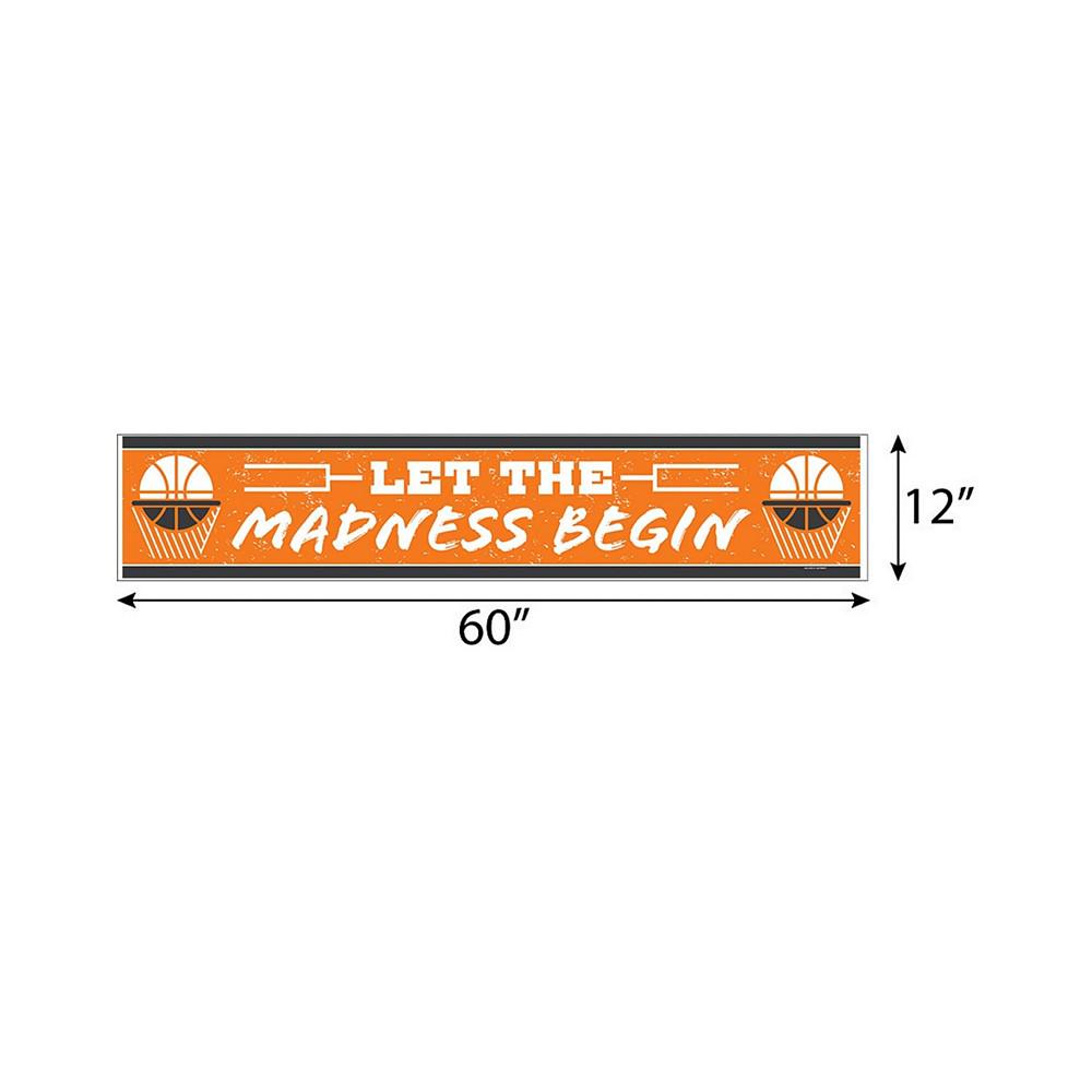 Basketball - Let the Madness Begin - College Basketball Party Decorations Party Banner商品第2张图片规格展示