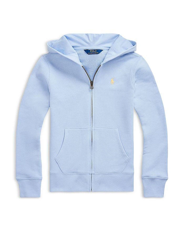 商品Ralph Lauren|Girls' Terry Full-Zip Hoodie - Little Kid, Big Kid,价格¥188,第1张图片