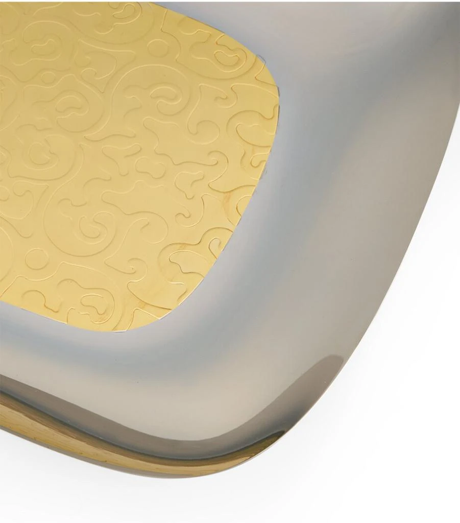 商品Alessi|Dressed 24 Karat Gold-Plated Rectangular Tray,价格¥1197,第2张图片详细描述