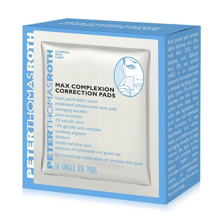 商品Peter Thomas Roth|Max Complexion Correction Pads, 10-Pk.,价格¥105,第1张图片