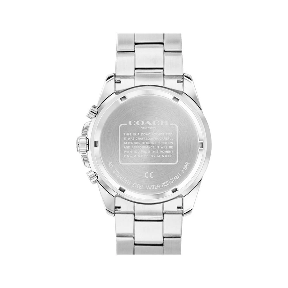商品Coach|Men's Kent Stainless Steel Bracelet Watch 44mm,价格¥1831,第3张图片详细描述