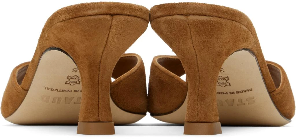 商品Staud|Tan Brigitte Mules,价格¥1969,第2张图片详细描述