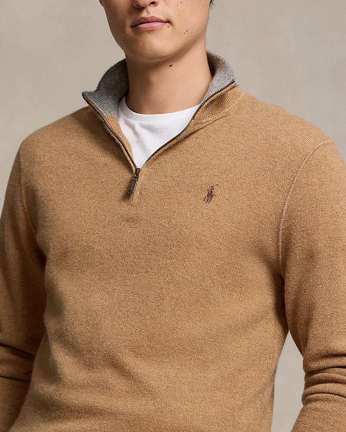 商品Ralph Lauren|Cashmere Regular Fit Quarter Zip Mock Neck Sweater - Exclusive,价格¥2746,第4张图片详细描述