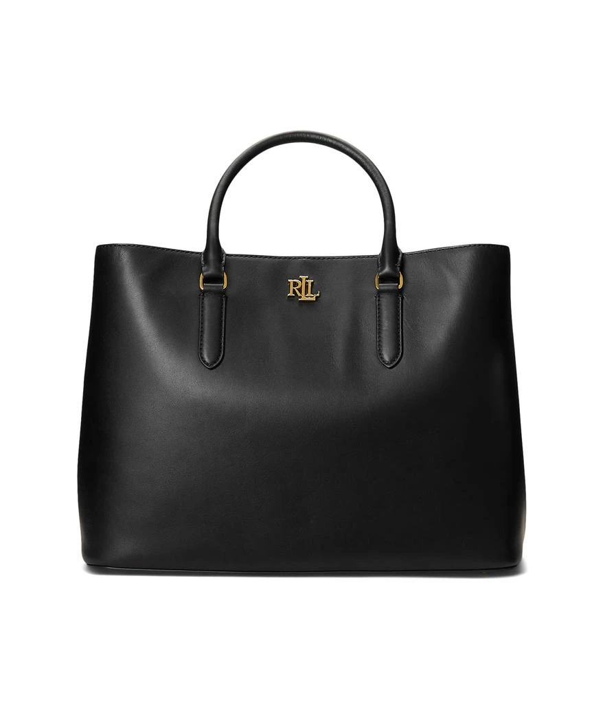 商品Ralph Lauren|Leather Large Marcy Satchel,价格¥3817,第1张图片