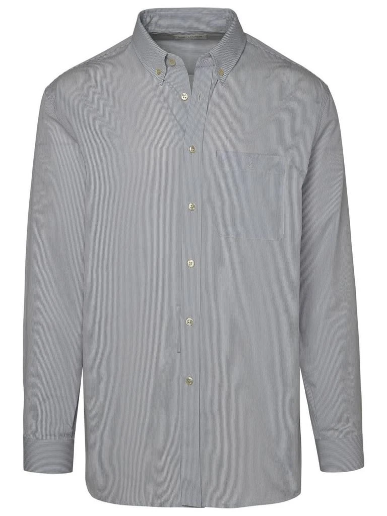 商品Yves Saint Laurent|SAINT LAURENT Cassandre two-tone shirt,价格¥4673,第1张图片