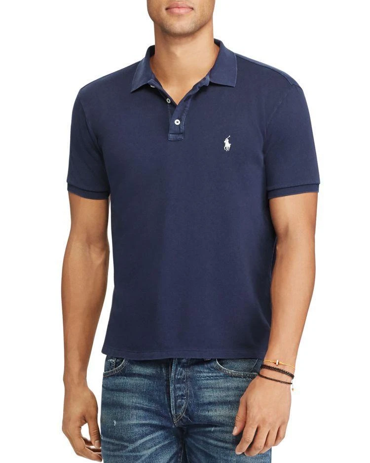 商品Ralph Lauren|French Terry Custom Slim Fit Polo Shirt,价格¥535,第1张图片