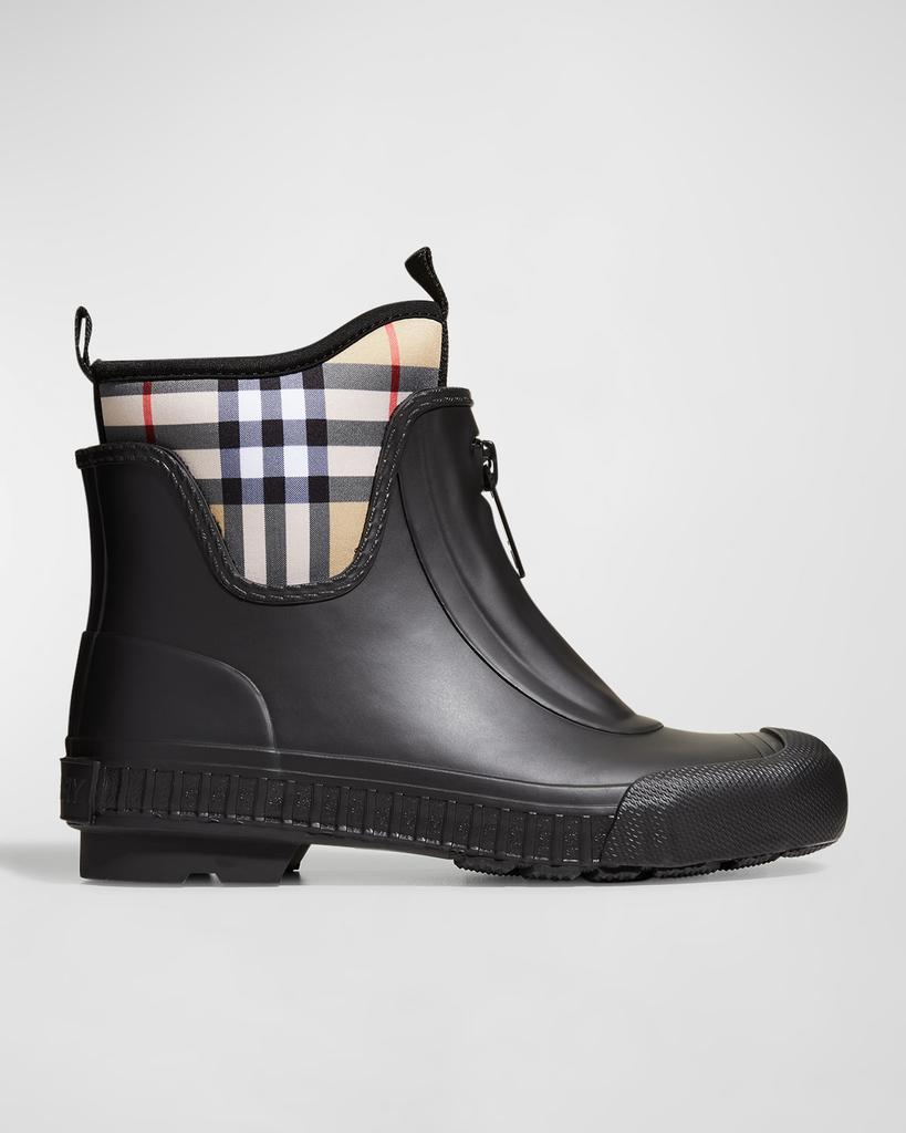 商品Burberry|Flinton Check Rain Booties,价格¥3380,第1张图片