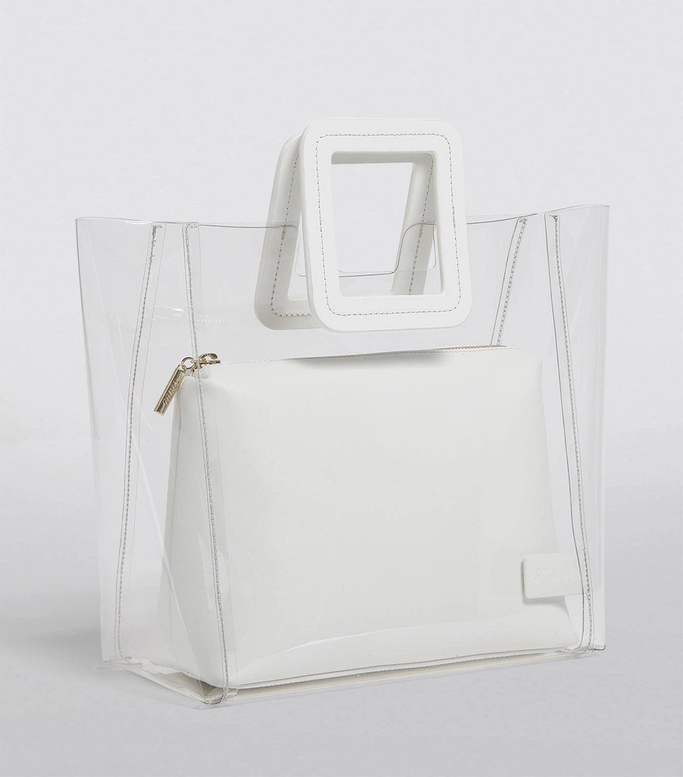 商品Staud|Leather and PVC Shirley Tote Bag,价格¥1747,第3张图片详细描述