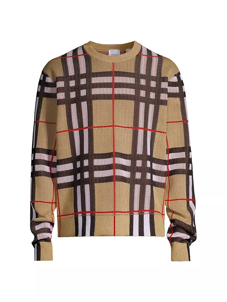 商品Burberry|Hugo Check Sweater,价格¥8044,第1张图片