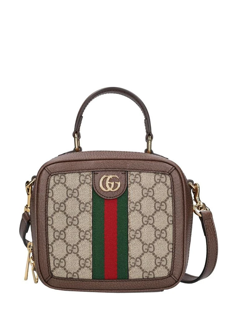 商品Gucci|Mini Ophidia Gg Canvas Top Handle Bag,价格¥14997,第1张图片