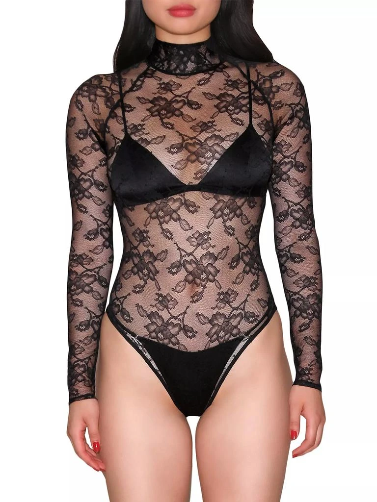 商品Fleur du Mal|Lace Sheer Bodysuit,价格¥2437,第1张图片