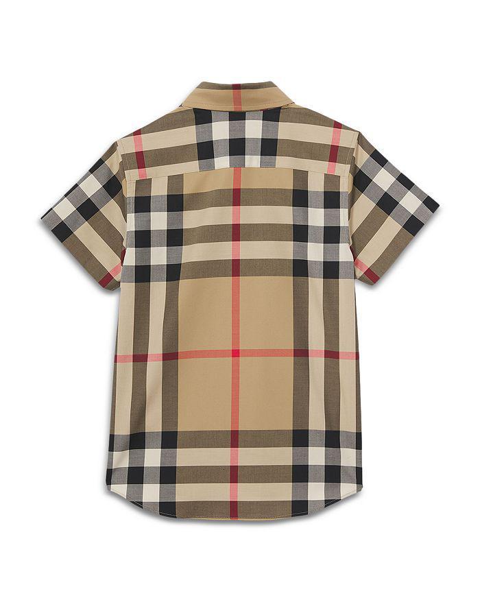 商品Burberry|Boys' Owen Check Button Down Shirt,价格¥1861,第6张图片详细描述