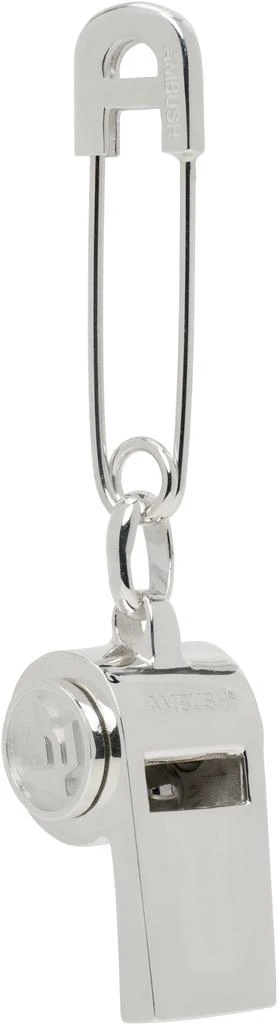 商品Ambush|Silver AMB Whistle Charm Single Earring,价格¥1827,第2张图片详细描述