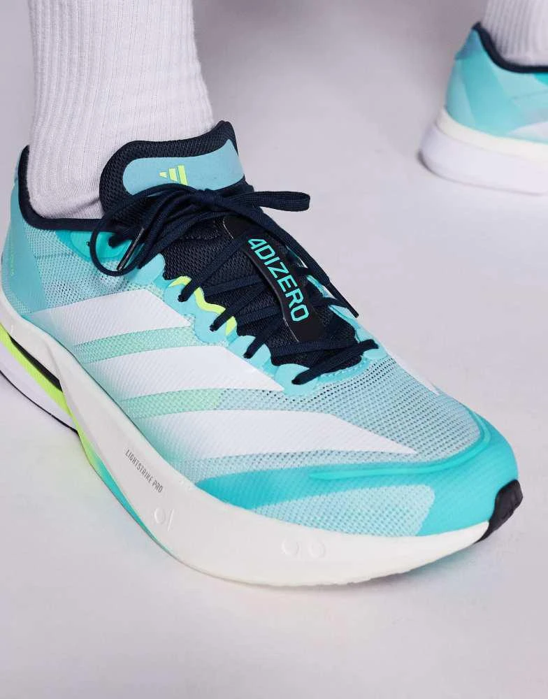 商品Adidas|adidas Running Adizero Boston 13 in blue and white,价格¥1466,第4张图片详细描述