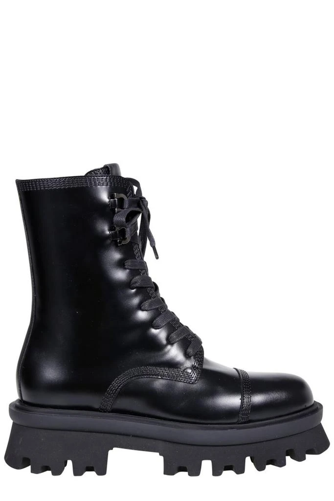 商品Salvatore Ferragamo|Ferragamo Chunky Lace-Up Combat Boots,价格¥3178,第1张图片