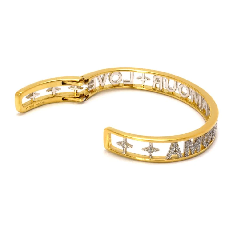 商品apm Monaco|Ladies Amour Love Open Cuff Bracelet,价格¥1416,第3张图片详细描述