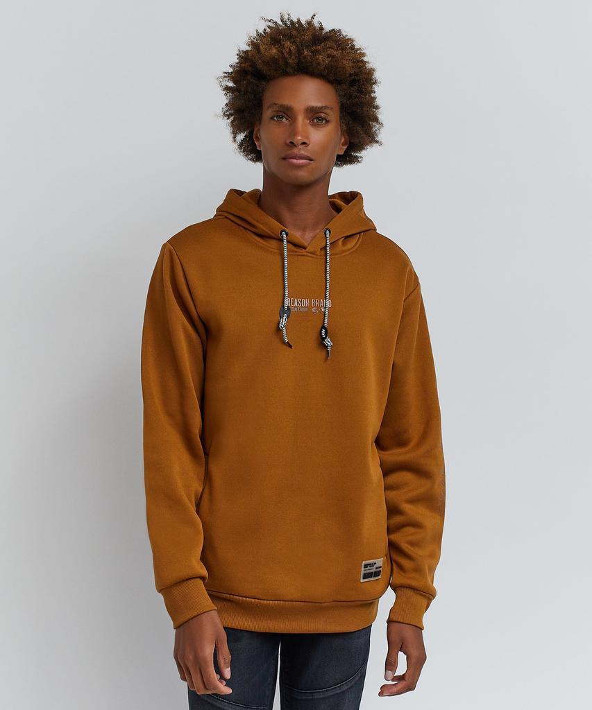 商品Reason Clothing|Basic Sterling Logo Sleeve Print Hoodie - Copper,价格¥289,第1张图片