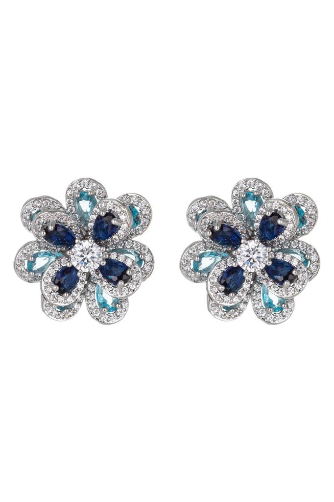 商品Eye Candy LA|Lizzie CZ Earrings - Silver,价格¥302,第1张图片