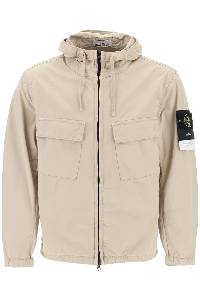 商品Stone Island|supima cotton twill stretch-tc jacket,价格¥2248,第1张图片