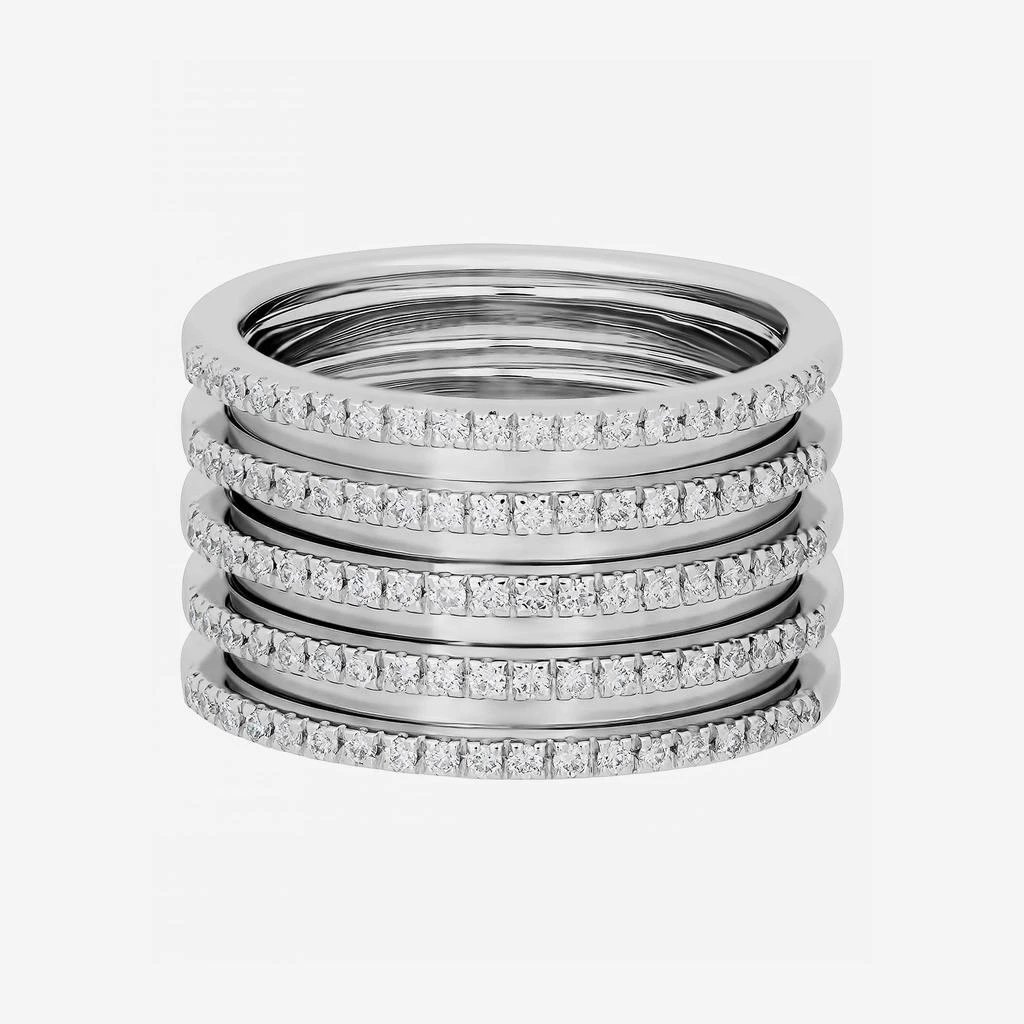 商品Salvini|SALVINI 18K White Gold, Diamond Band Ring 20031841,价格¥17606,第1张图片