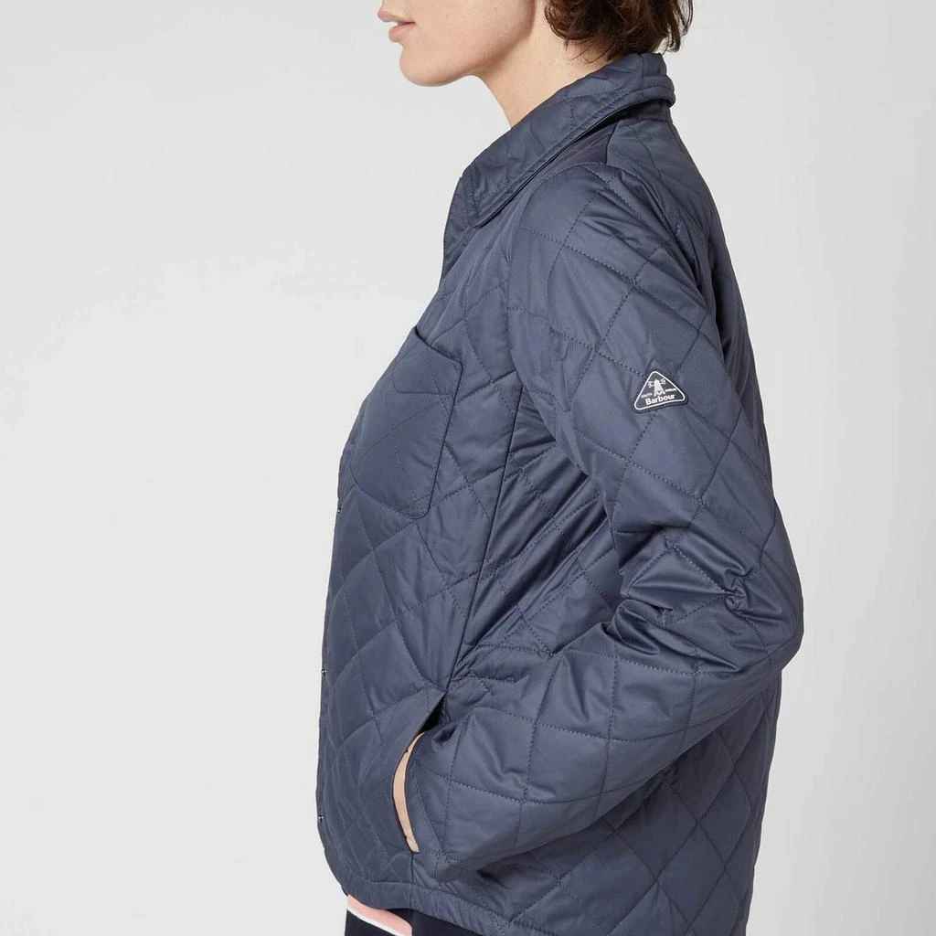 商品Barbour|Barbour Women's Blue Caps Quilted Jacket - Summer Navy,价格¥672,第4张图片详细描述