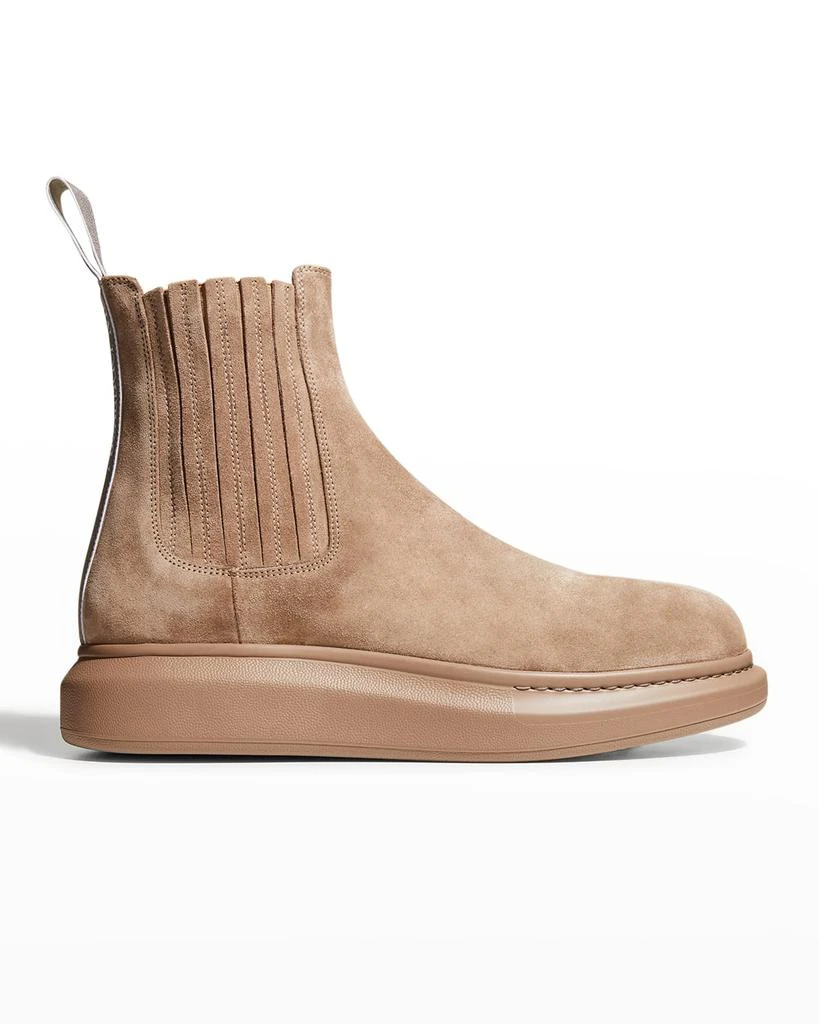 商品Alexander McQueen|Men's Suede Leather Chelsea Boots,价格¥2242,第1张图片