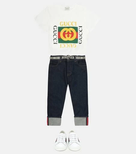 商品Gucci|GG logo印花腰带,价格¥1709,第2张图片详细描述