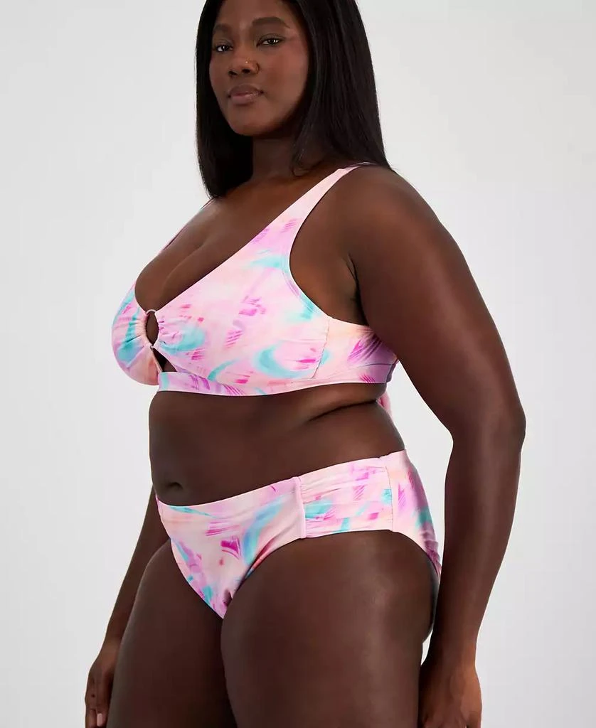 商品California Waves|Salt + Cove Plus Size Tie-Dyed Bikini Top, Created for Macy's,价格¥134,第3张图片详细描述