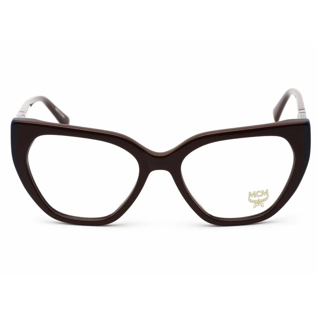 商品MCM|MCM Women's Eyeglasses - Burgundy and Blue Acetate Full-Rim Frame | MCM2725 607,价格¥432,第2张图片详细描述