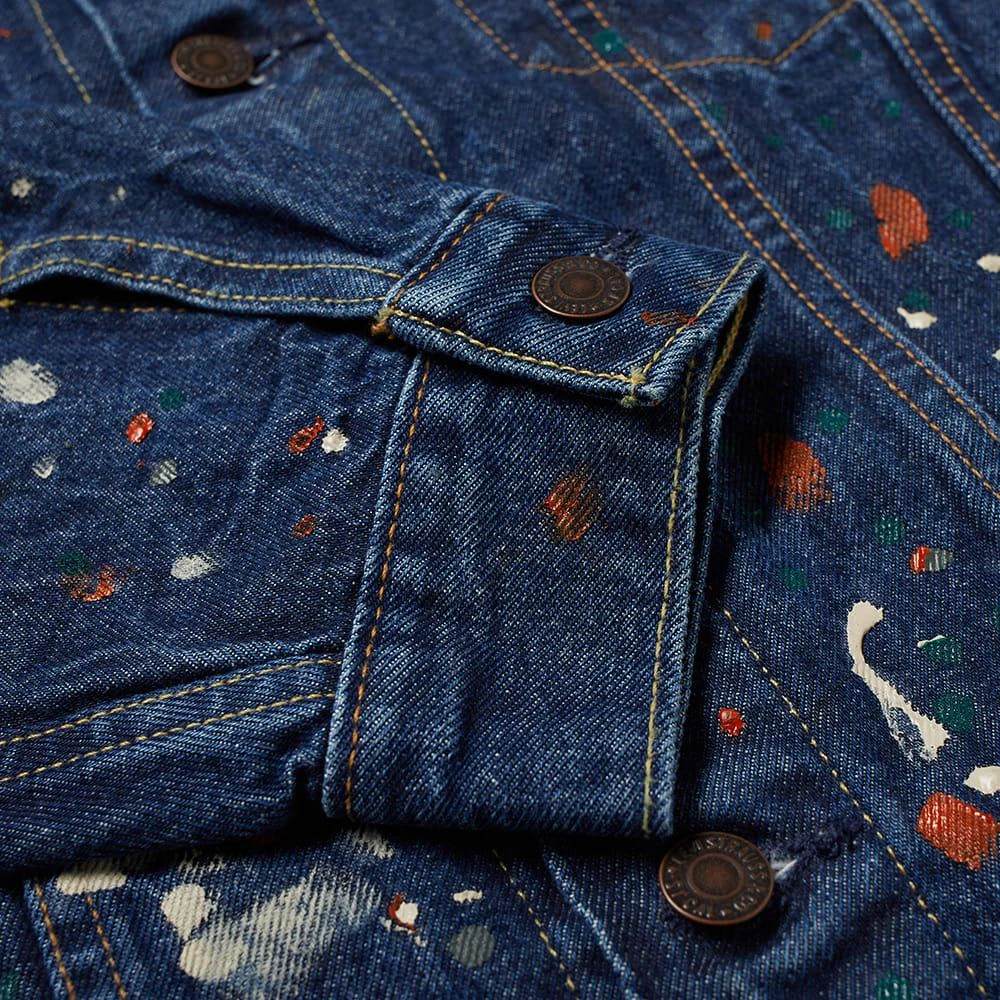 商品Levi's|END. x Levi'sÂ® 'Painted' Selvedge Trucker Jacket,价格¥761,第4张图片详细描述