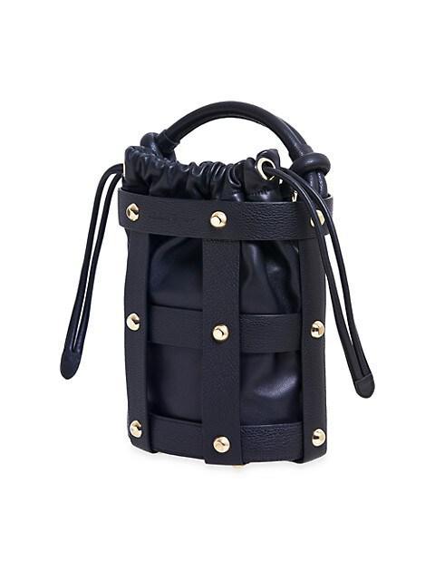 商品Salvatore Ferragamo|Cage Leather Bucket Bag,价格¥19022,第7张图片详细描述
