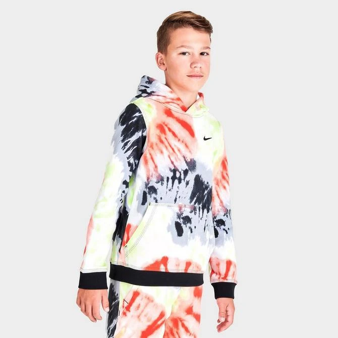 商品NIKE|Kids' Nike Sportswear Club Tie-Dye Pullover Hoodie,价格¥297,第3张图片详细描述
