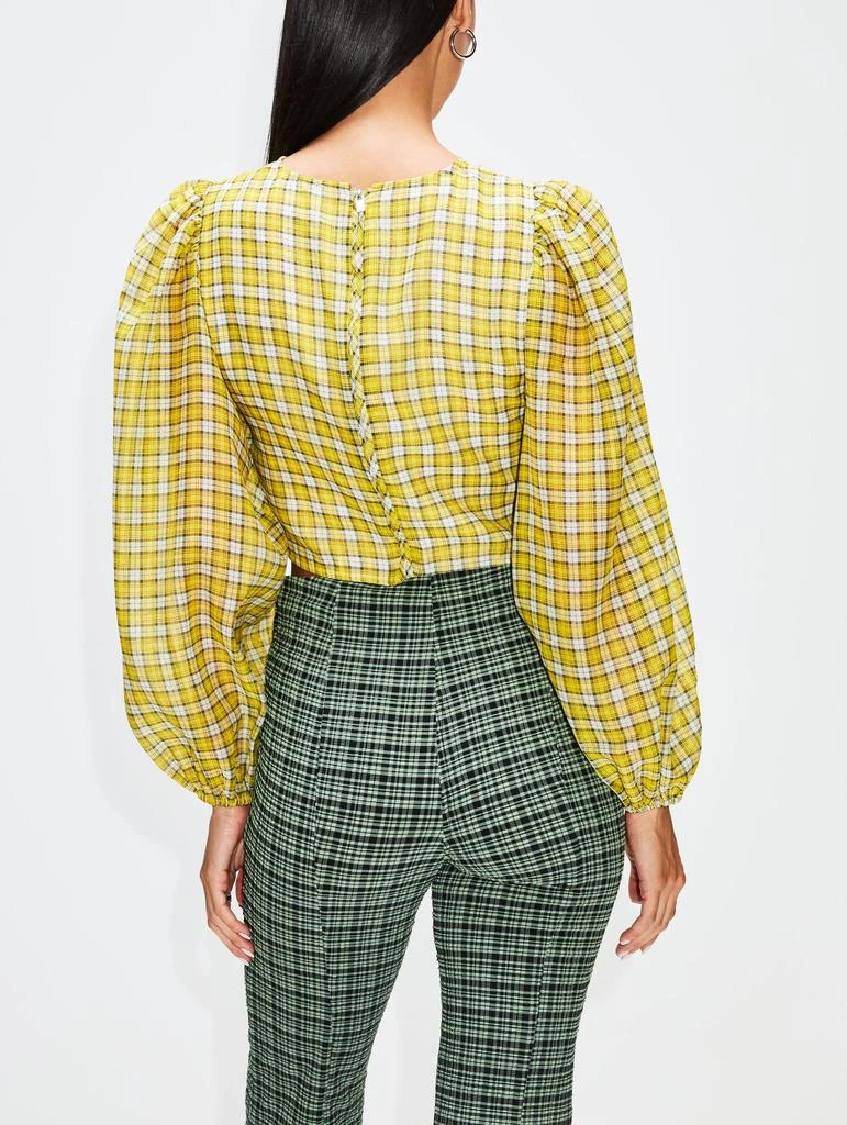 商品Ganni|Organza Fitted Blouse,价格¥526,第4张图片详细描述