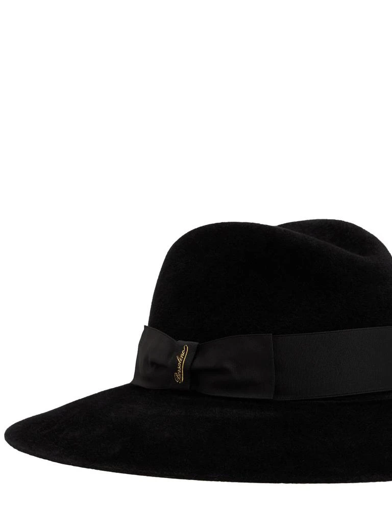 商品BORSALINO|Sophie Velvet Brimmed Hat,价格¥2756,第3张图片详细描述