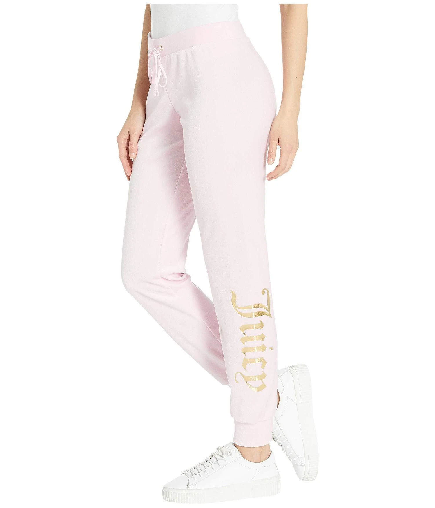 商品Juicy Couture|Juicy Emblem Velour Logo Zuma Pants,价格¥152,第2张图片详细描述