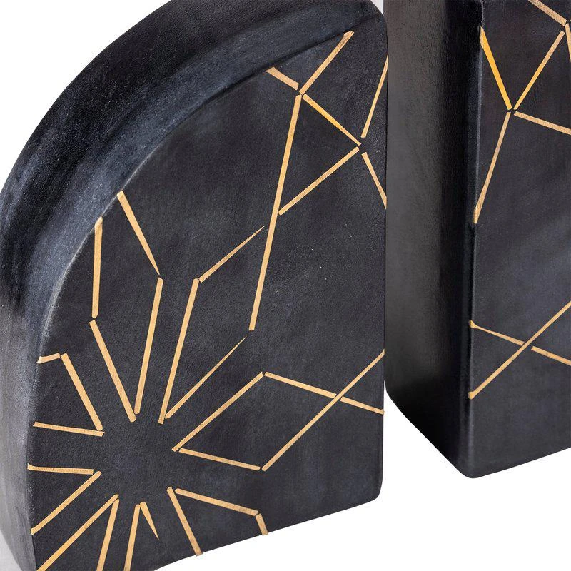 商品GAURI KOHLI|Enchant Black Marble Bookends Set Of 2,价格¥678,第2张图片详细描述