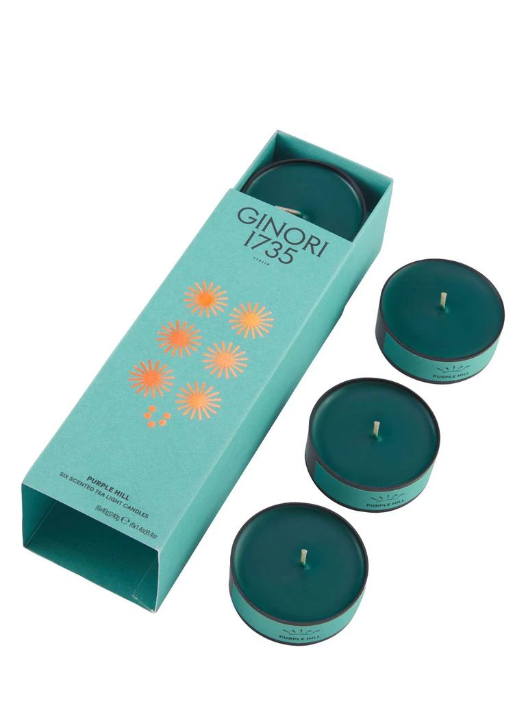 商品GINORI 1735|Lcdc Set Of 6 Purple Hill Tea Lights,价格¥769,第1张图片
