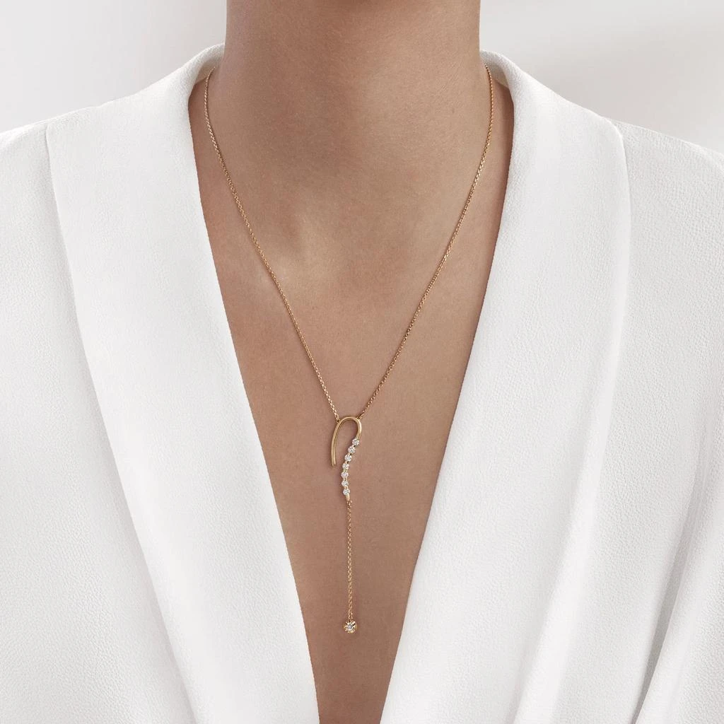 商品AME|Âme Q 18K Yellow Gold, Lab-Grown Diamond 0.53ct. tw. Question Pendant Necklace,价格¥16597,第2张图片详细描述