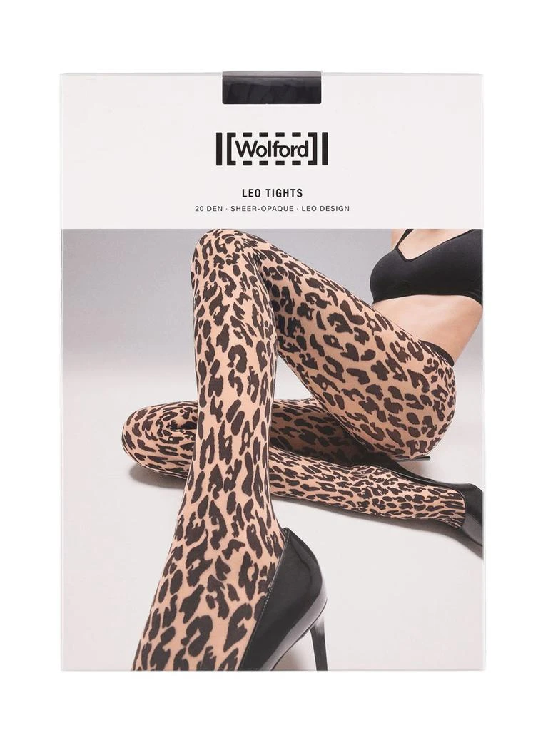 商品Wolford|Leopard Print Mesh Tights,价格¥501,第1张图片