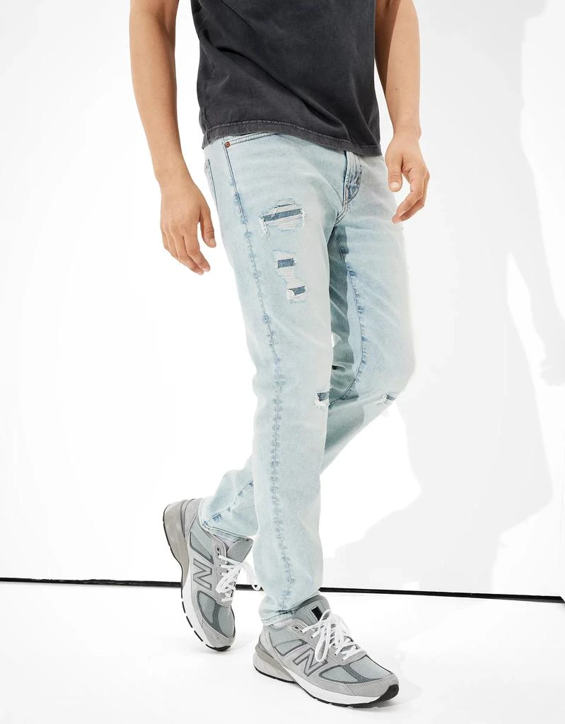 商品AE|AE AirFlex 360 Patched Slim Jean,价格¥153,第3张图片详细描述