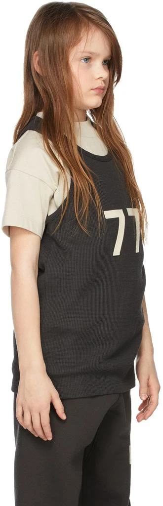 商品Essentials|Kids Black Waffle '77' Tank Top,价格¥228,第3张图片详细描述