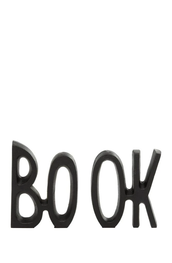 商品VIVIAN LUNE HOME|Black Aluminum Book Bookend - Set of 2,价格¥366,第4张图片详细描述