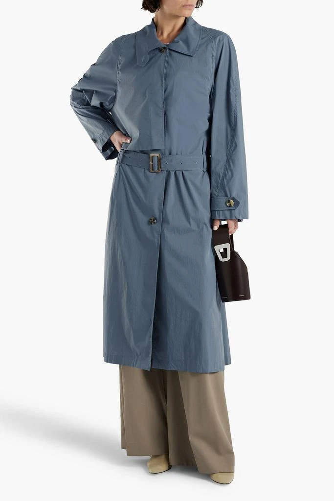 商品Low Classic|Pleated cotton-blend trench coat,价格¥2287,第2张图片详细描述